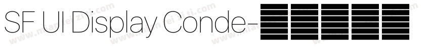 SF UI Display Conde字体转换